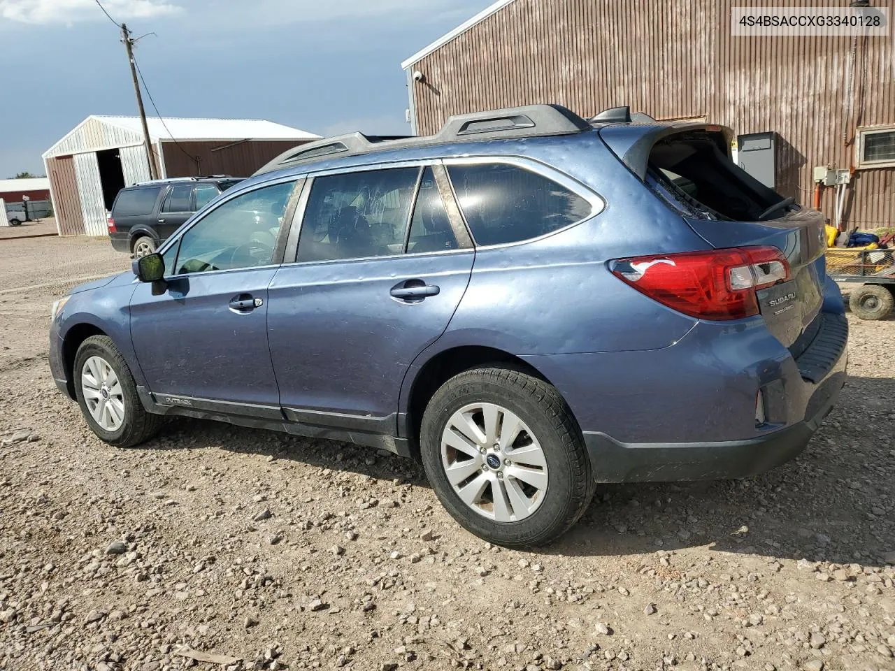 2016 Subaru Outback 2.5I Premium VIN: 4S4BSACCXG3340128 Lot: 71169214