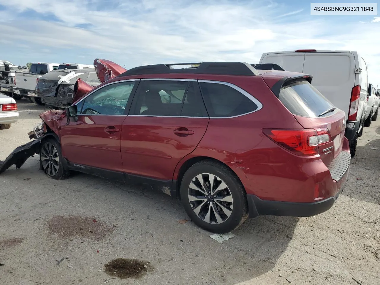 4S4BSBNC9G3211848 2016 Subaru Outback 2.5I Limited