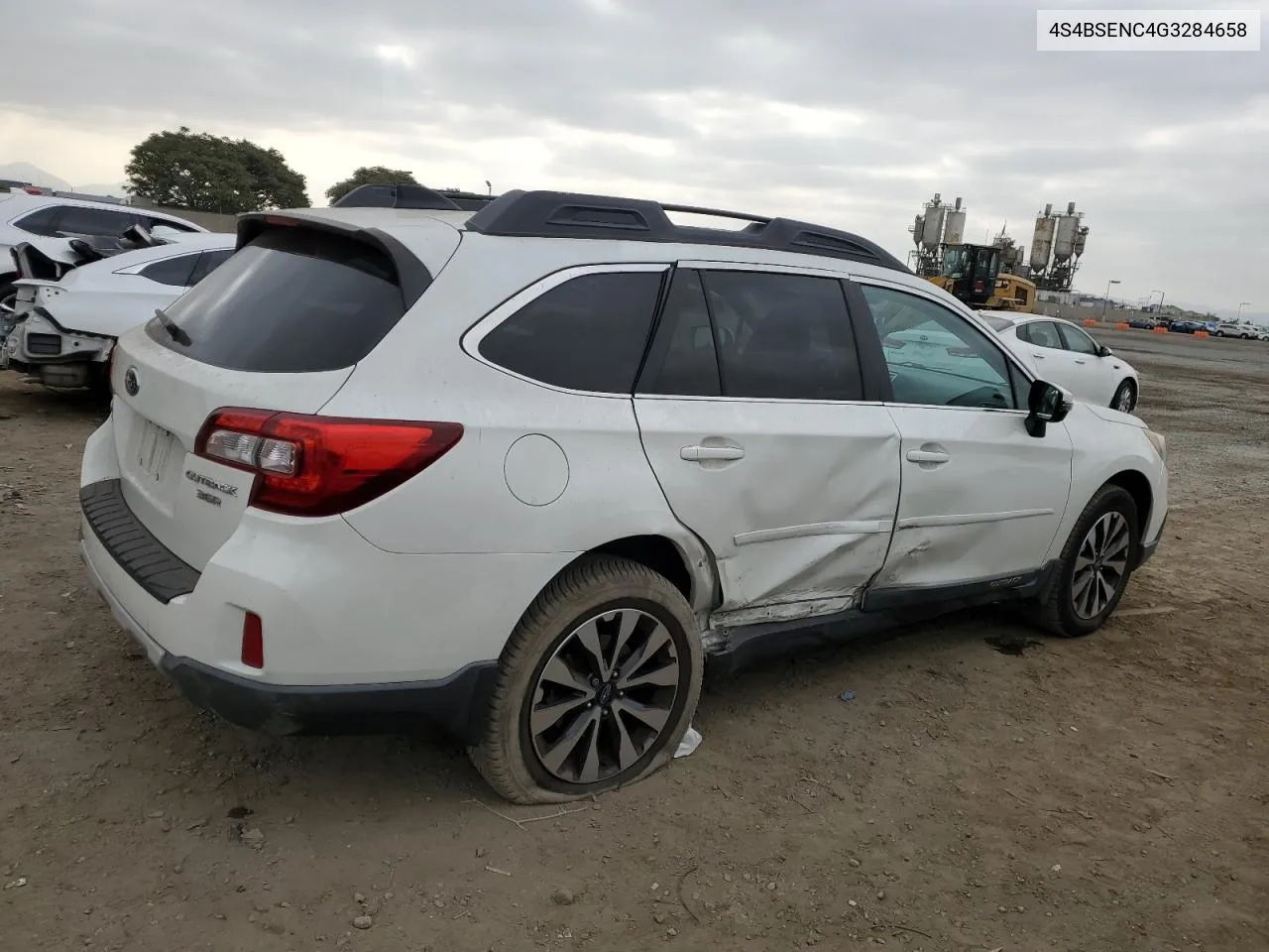 2016 Subaru Outback 3.6R Limited VIN: 4S4BSENC4G3284658 Lot: 72013804