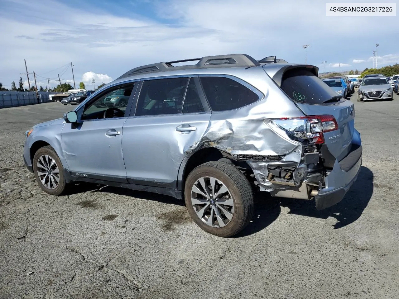 4S4BSANC2G3217226 2016 Subaru Outback 2.5I Limited