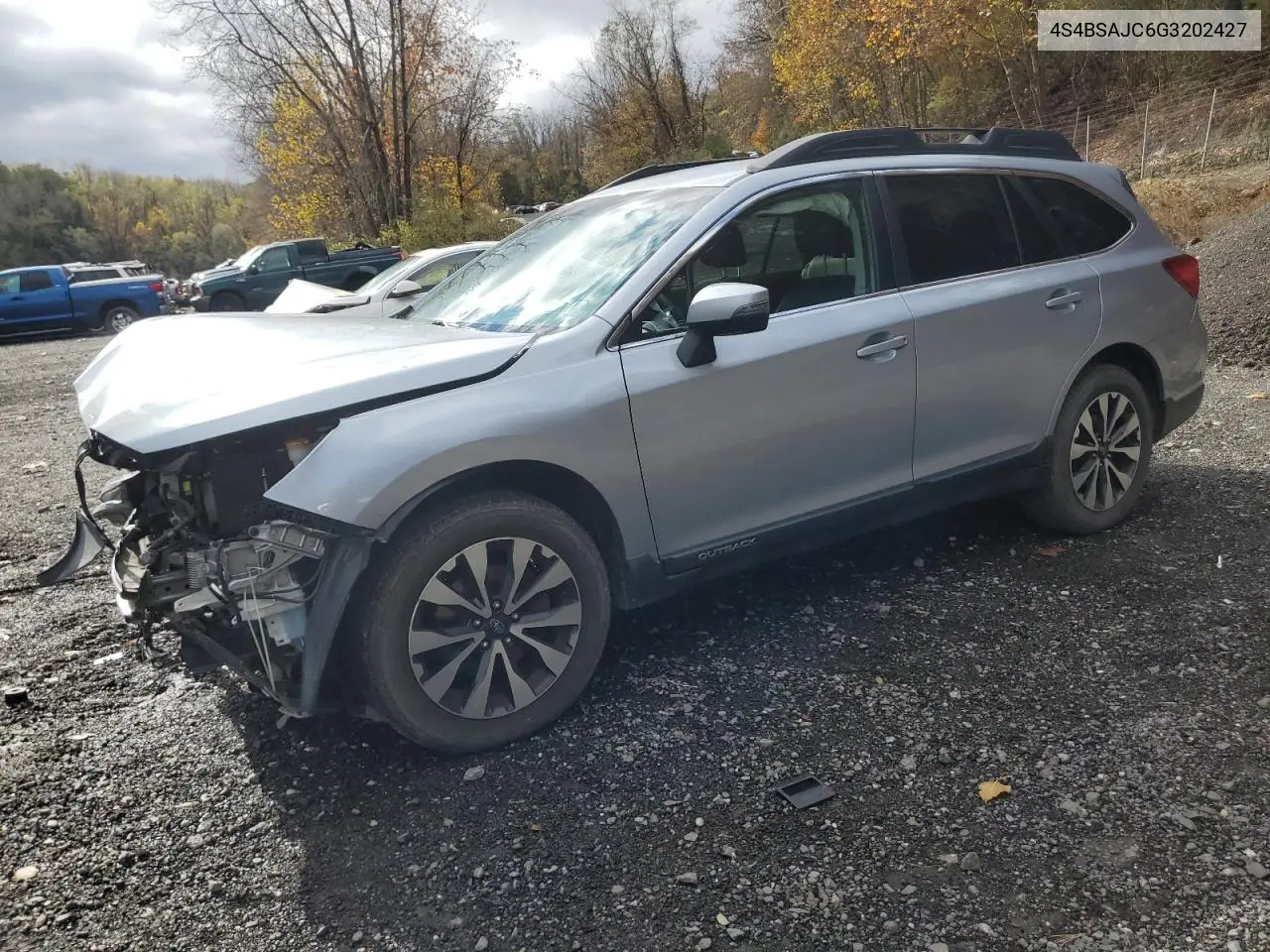 4S4BSAJC6G3202427 2016 Subaru Outback 2.5I Limited