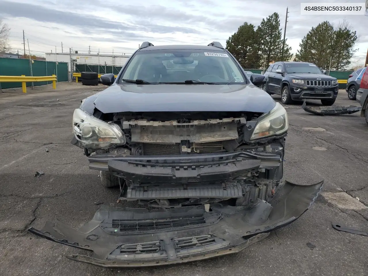 4S4BSENC5G3340137 2016 Subaru Outback 3.6R Limited