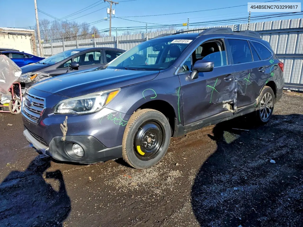 4S4BSENC7G3299817 2016 Subaru Outback 3.6R Limited