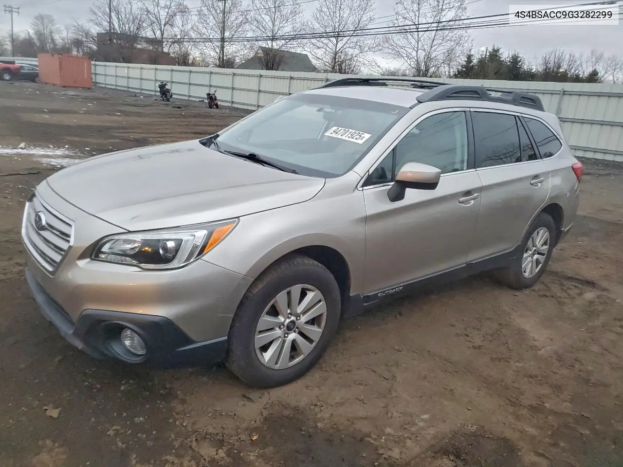 4S4BSACC9G3282299 2016 Subaru Outback 2.5I Premium