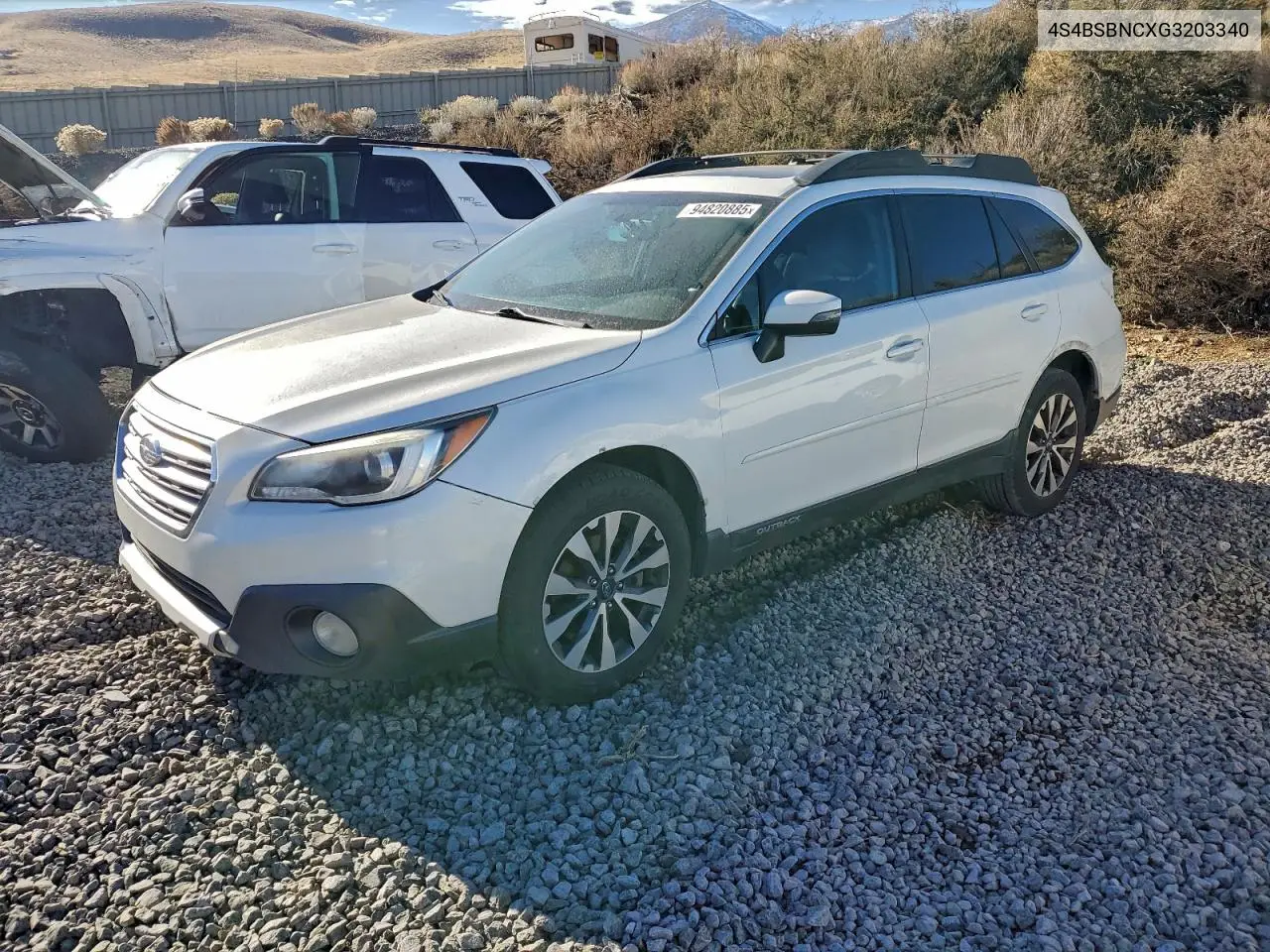 4S4BSBNCXG3203340 2016 Subaru Outback 2.5I Limited