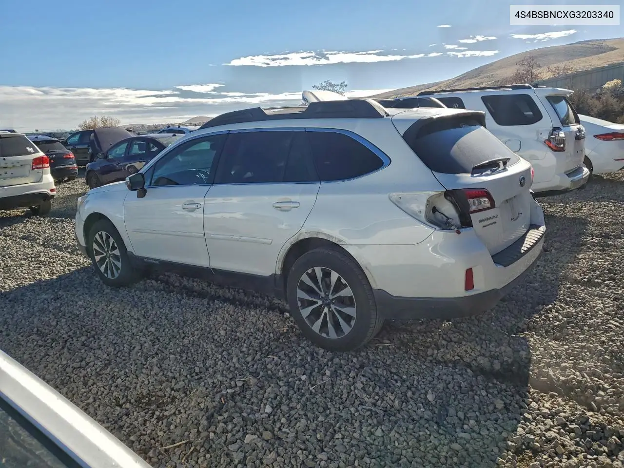 4S4BSBNCXG3203340 2016 Subaru Outback 2.5I Limited