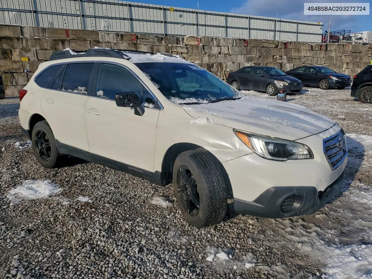 4S4BSBAC2G3272724 2016 Subaru Outback 2.5I