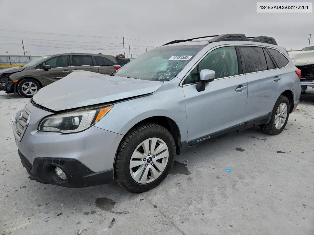 4S4BSADC6G3272201 2016 Subaru Outback 2.5I Premium