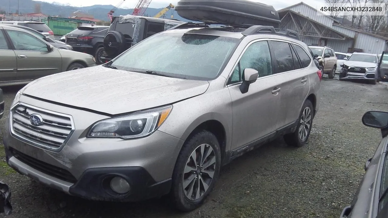 4S4BSANCXH3232848 2017 Subaru Outback 2.5I Limited