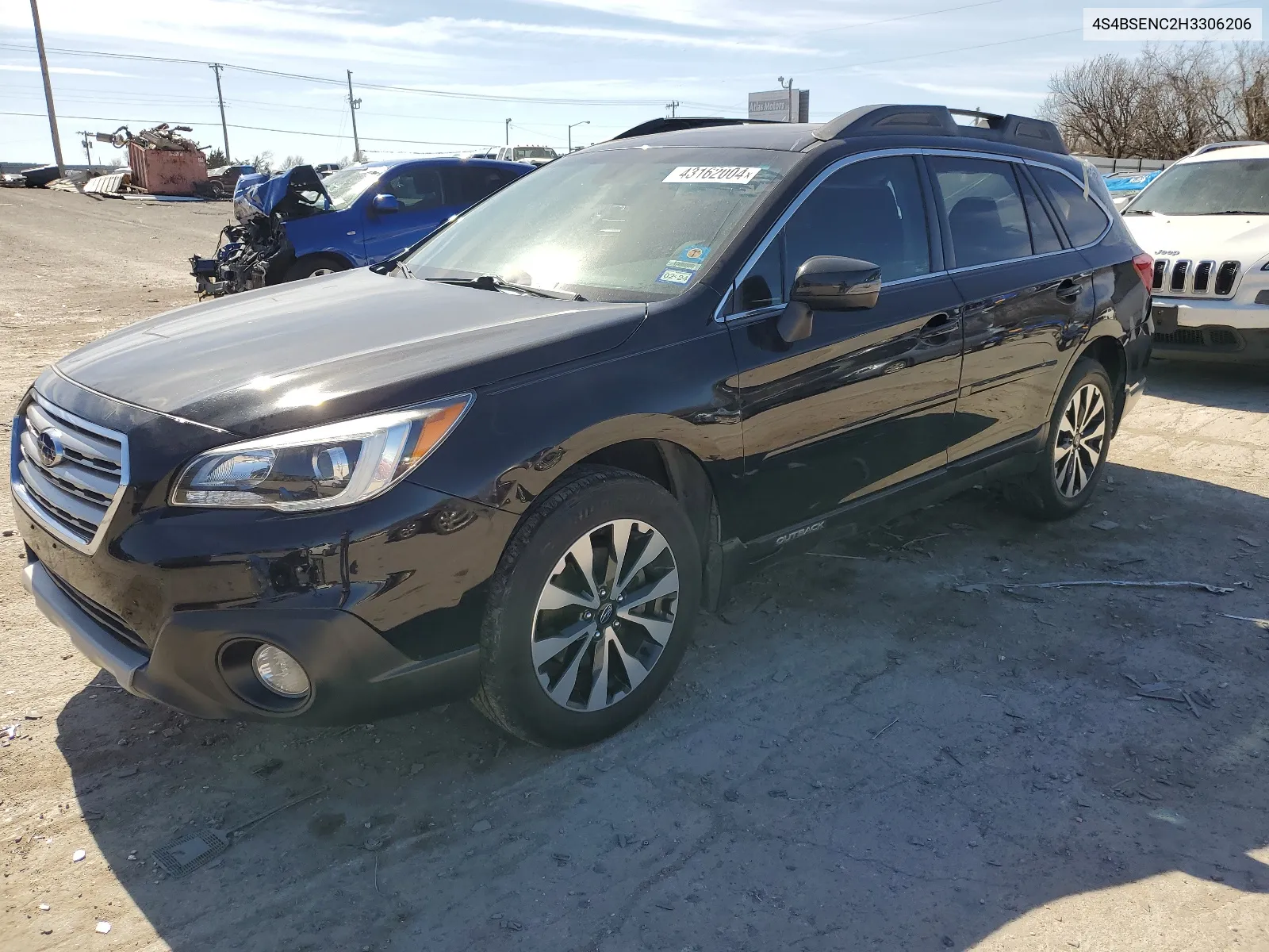 2017 Subaru Outback 3.6R Limited VIN: 4S4BSENC2H3306206 Lot: 43162004