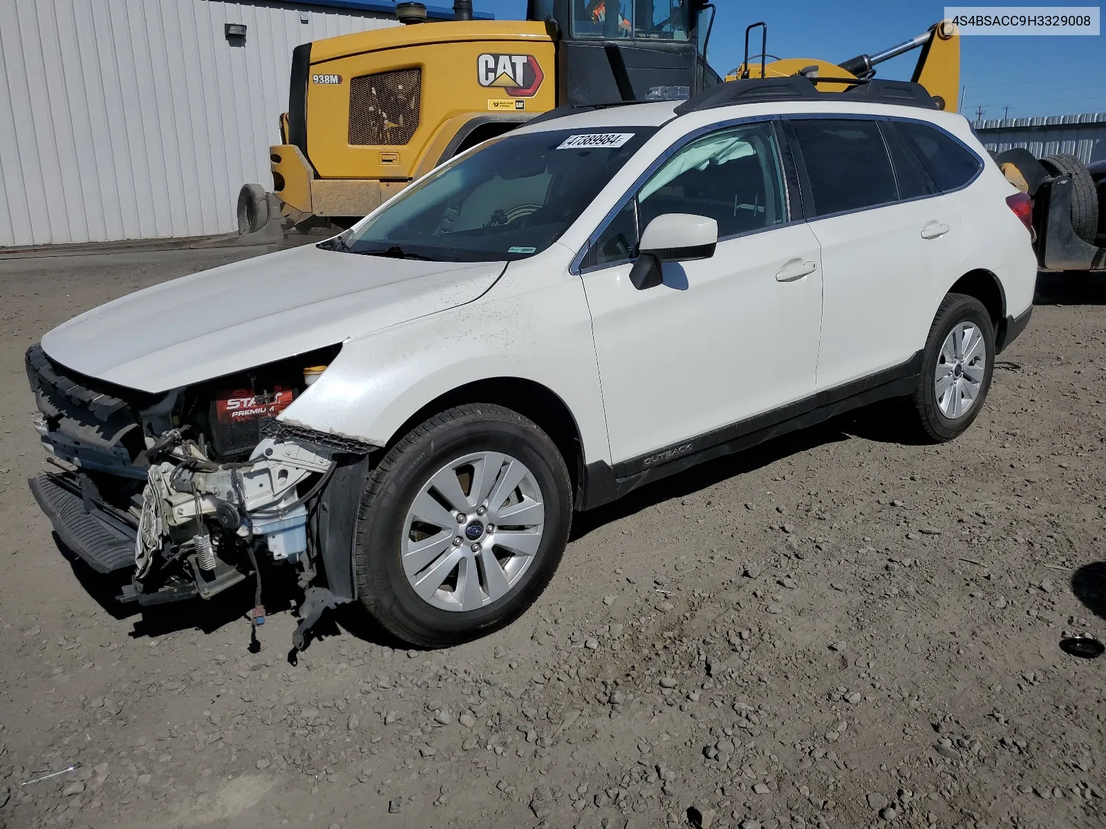 2017 Subaru Outback 2.5I Premium VIN: 4S4BSACC9H3329008 Lot: 47389984