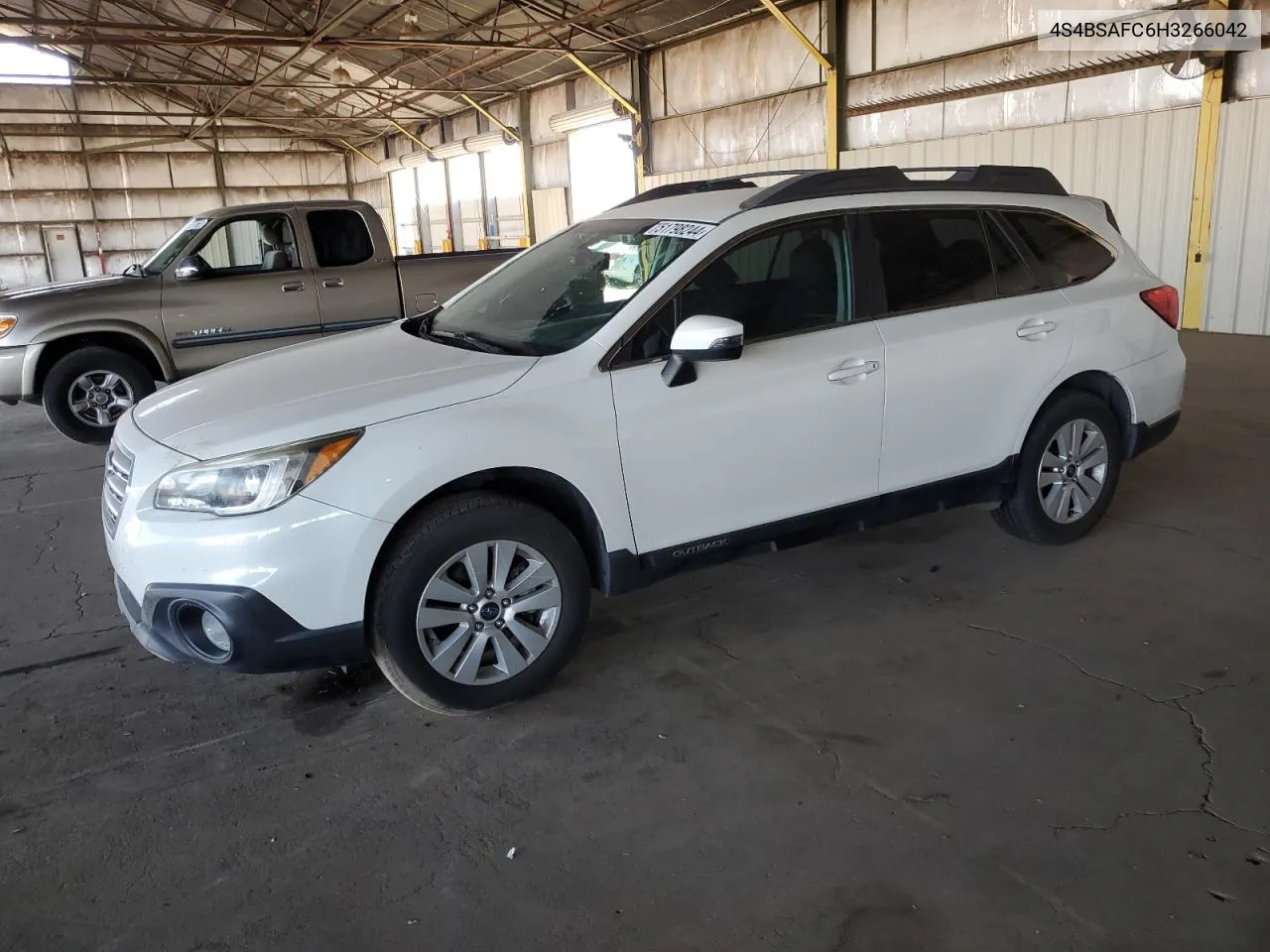 2017 Subaru Outback 2.5I Premium VIN: 4S4BSAFC6H3266042 Lot: 51798244