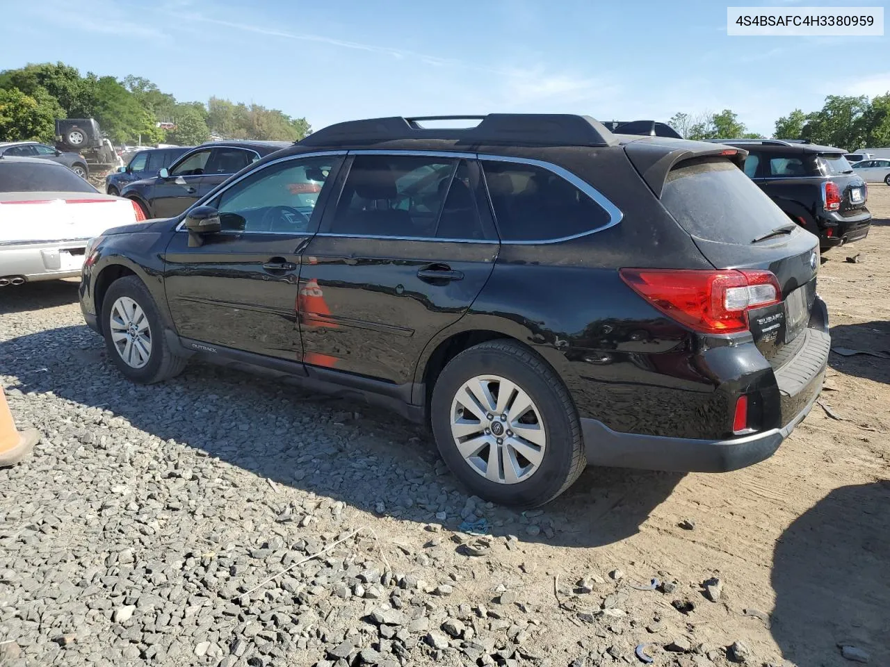 2017 Subaru Outback 2.5I Premium VIN: 4S4BSAFC4H3380959 Lot: 60052064