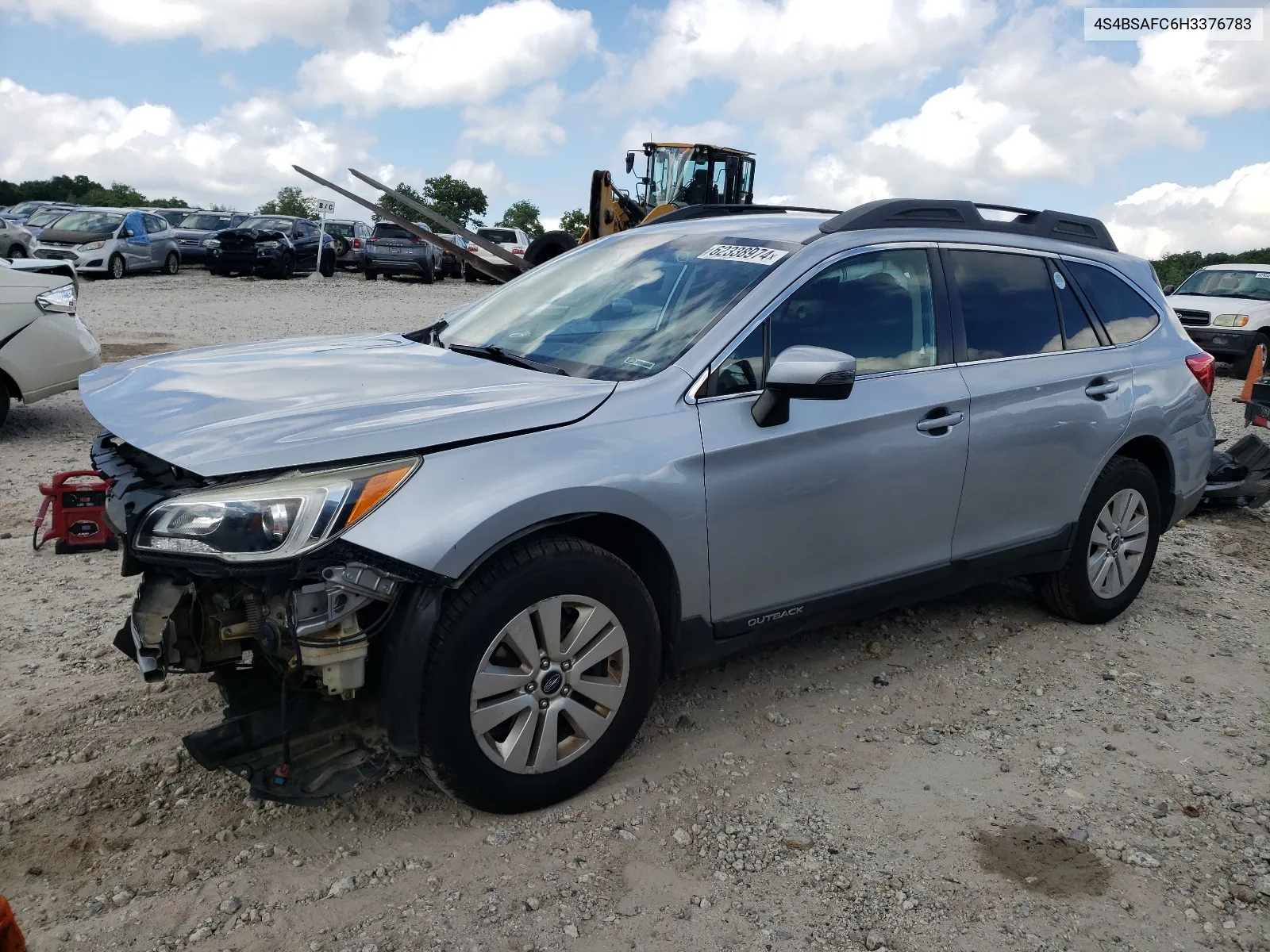 2017 Subaru Outback 2.5I Premium VIN: 4S4BSAFC6H3376783 Lot: 62338974