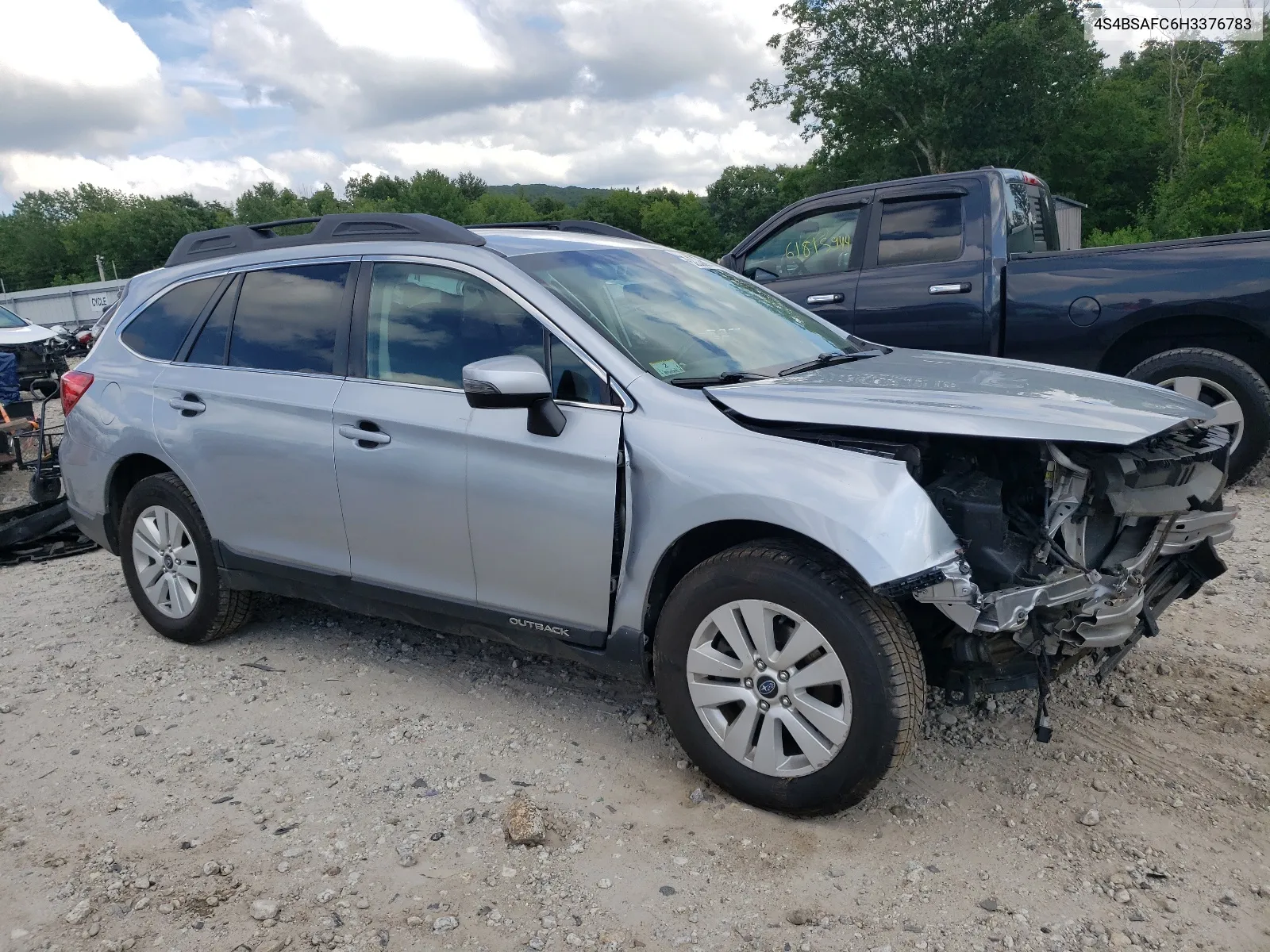 2017 Subaru Outback 2.5I Premium VIN: 4S4BSAFC6H3376783 Lot: 62338974