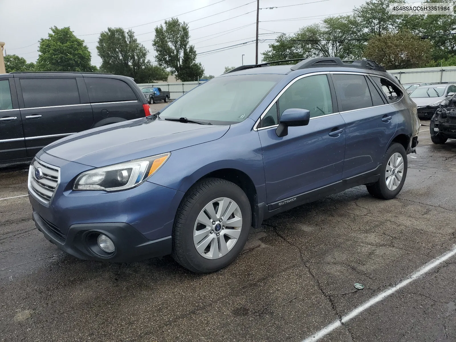 2017 Subaru Outback 2.5I Premium VIN: 4S4BSACC6H3351984 Lot: 62536714