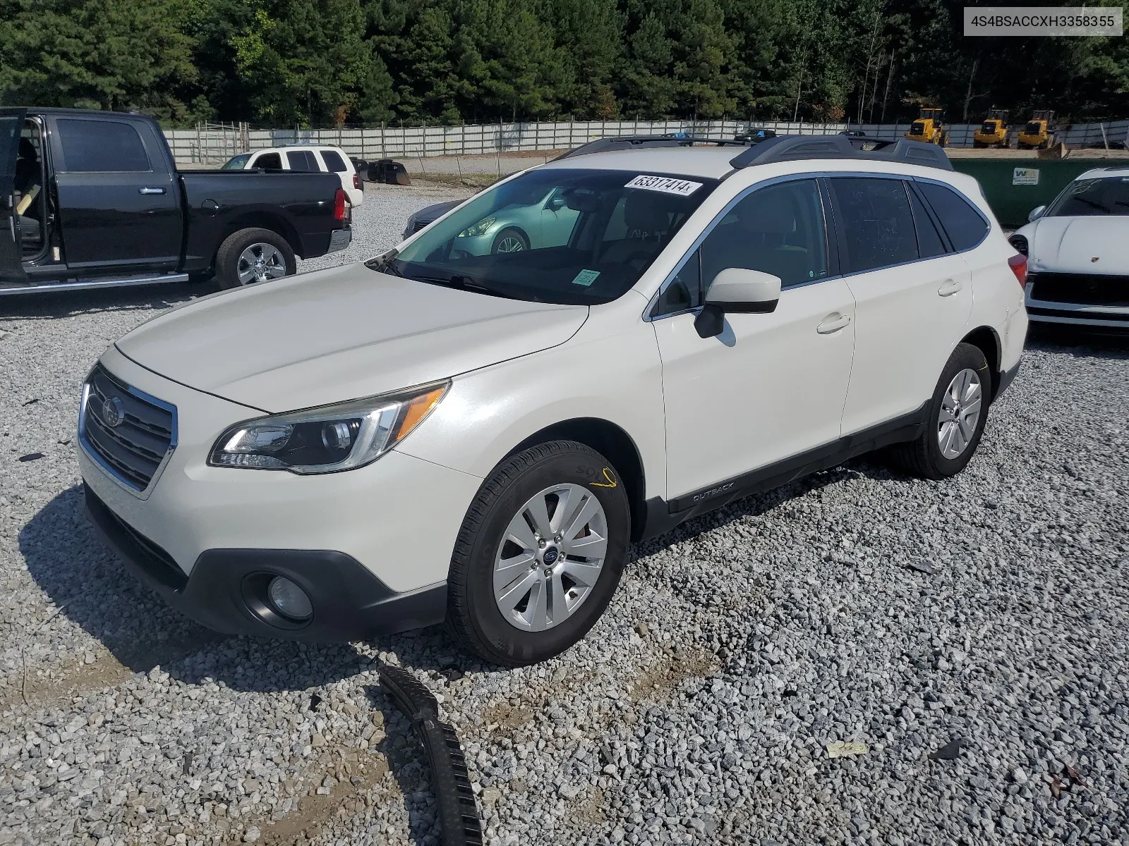 2017 Subaru Outback 2.5I Premium VIN: 4S4BSACCXH3358355 Lot: 63317414