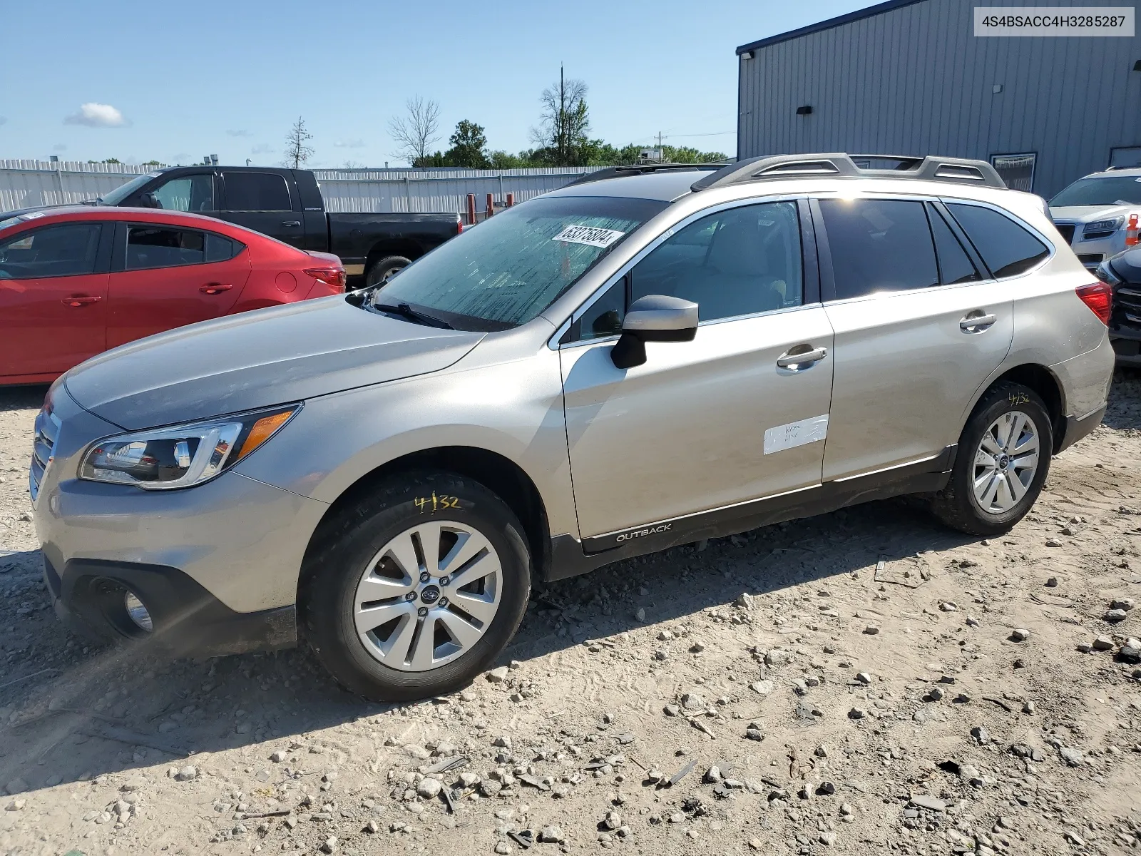 2017 Subaru Outback 2.5I Premium VIN: 4S4BSACC4H3285287 Lot: 63375804