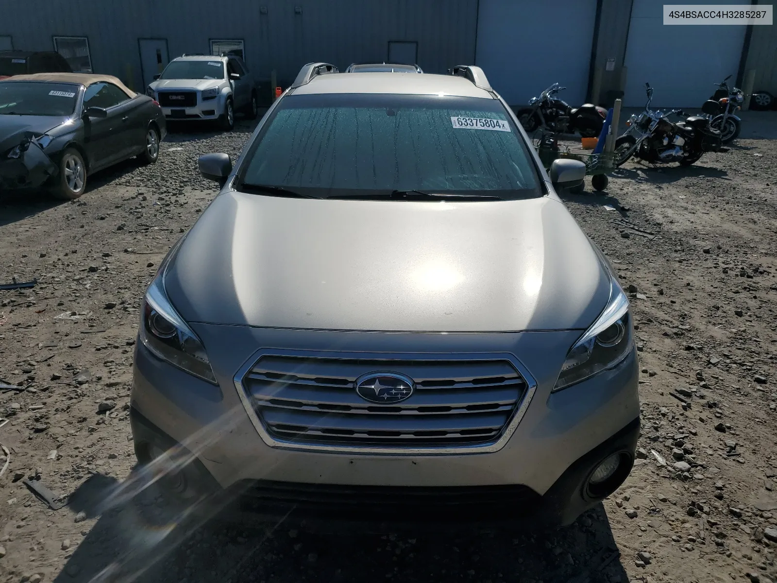 2017 Subaru Outback 2.5I Premium VIN: 4S4BSACC4H3285287 Lot: 63375804