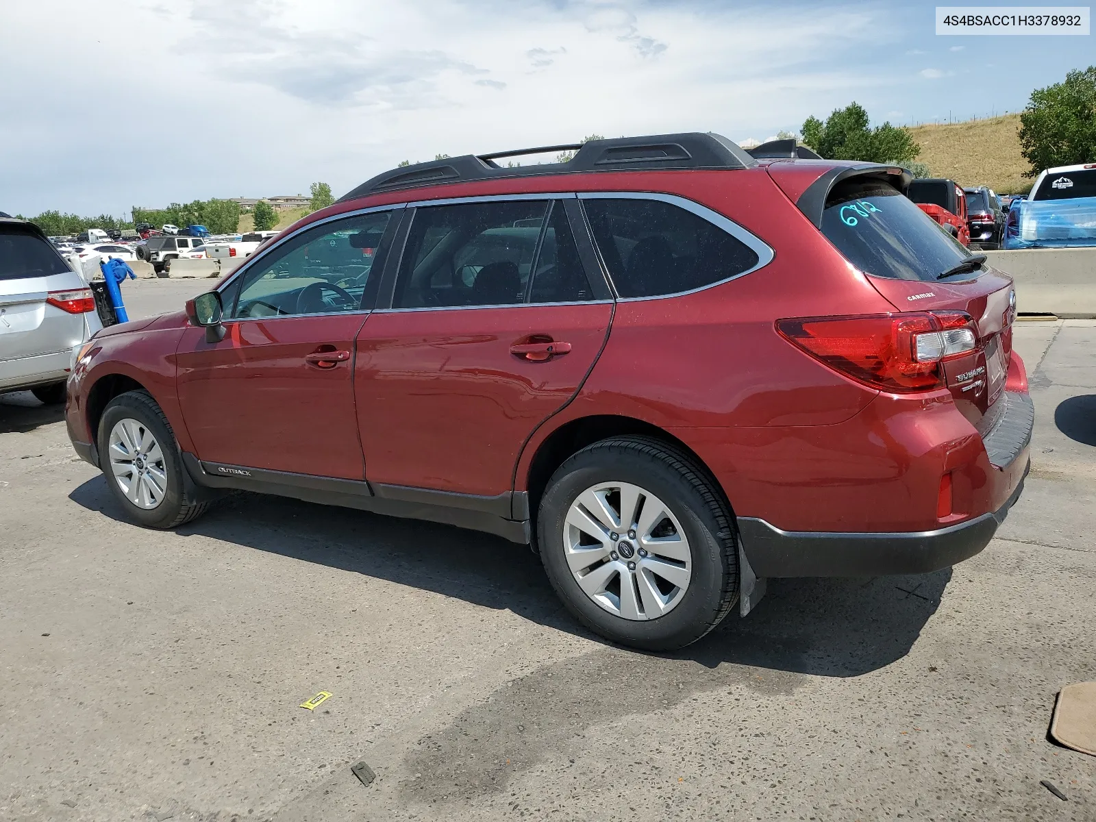 2017 Subaru Outback 2.5I Premium VIN: 4S4BSACC1H3378932 Lot: 63436114