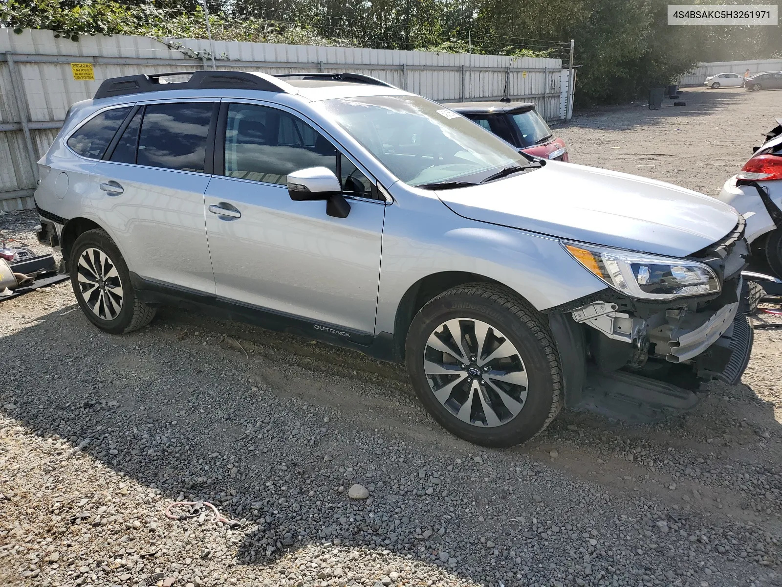 2017 Subaru Outback 2.5I Limited VIN: 4S4BSAKC5H3261971 Lot: 64216654