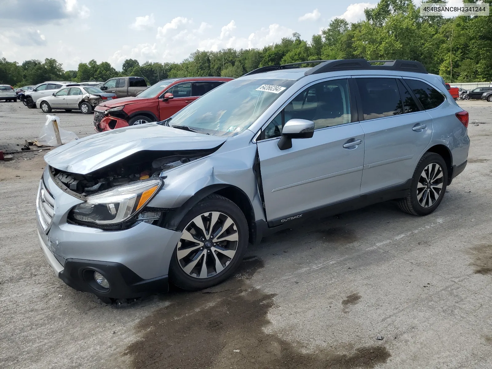 2017 Subaru Outback 2.5I Limited VIN: 4S4BSANC8H3341244 Lot: 64266284