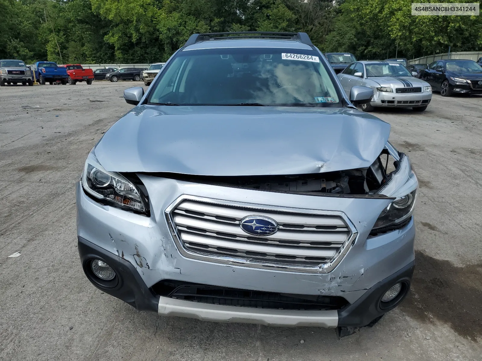 2017 Subaru Outback 2.5I Limited VIN: 4S4BSANC8H3341244 Lot: 64266284