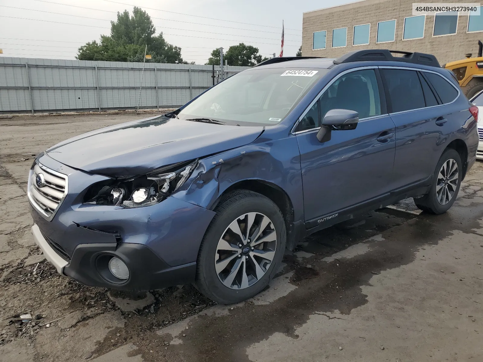 2017 Subaru Outback 2.5I Limited VIN: 4S4BSANC5H3273940 Lot: 64524754