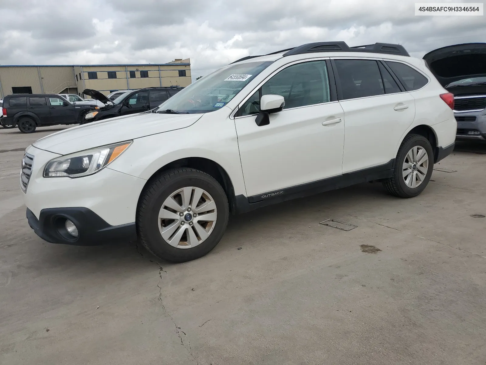 2017 Subaru Outback 2.5I Premium VIN: 4S4BSAFC9H3346564 Lot: 64550694