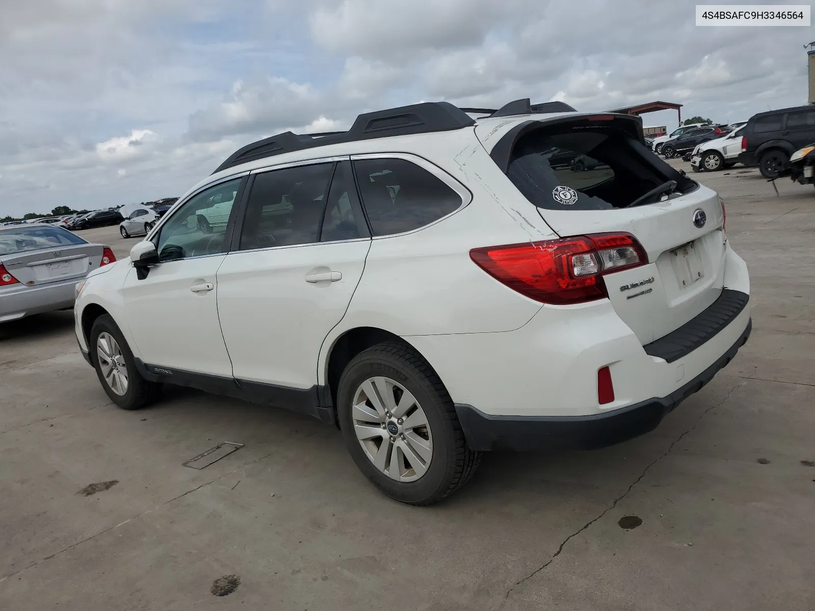 2017 Subaru Outback 2.5I Premium VIN: 4S4BSAFC9H3346564 Lot: 64550694