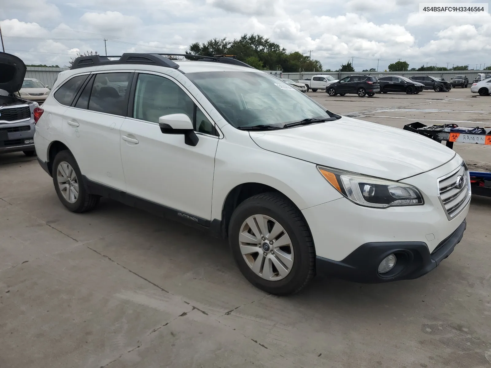 2017 Subaru Outback 2.5I Premium VIN: 4S4BSAFC9H3346564 Lot: 64550694