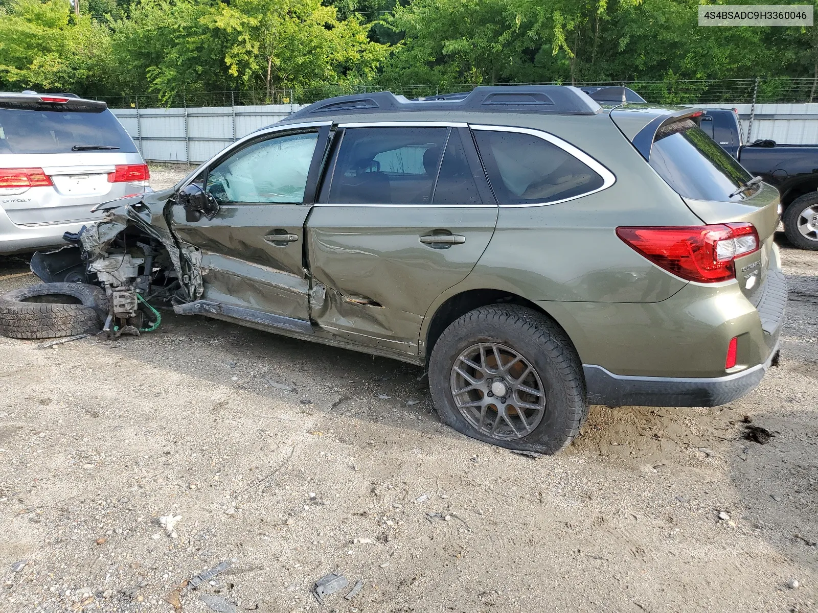 2017 Subaru Outback 2.5I Premium VIN: 4S4BSADC9H3360046 Lot: 64871474