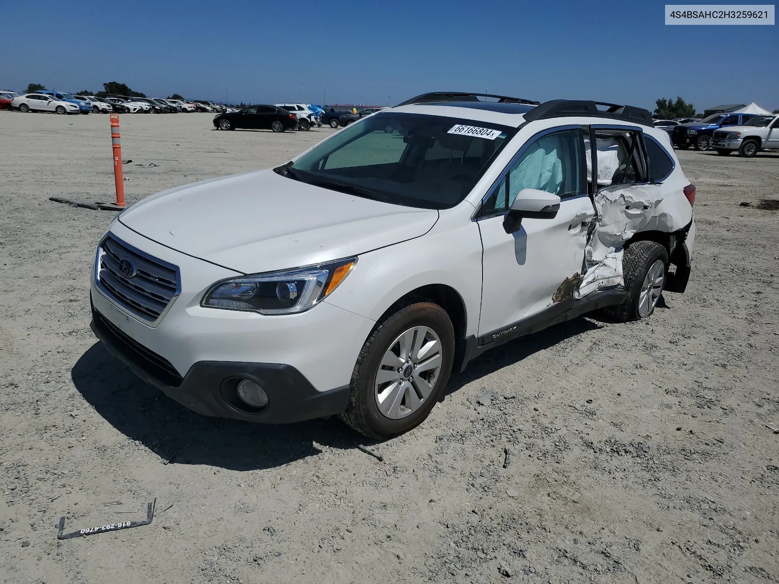 2017 Subaru Outback 2.5I Premium VIN: 4S4BSAHC2H3259621 Lot: 66166804