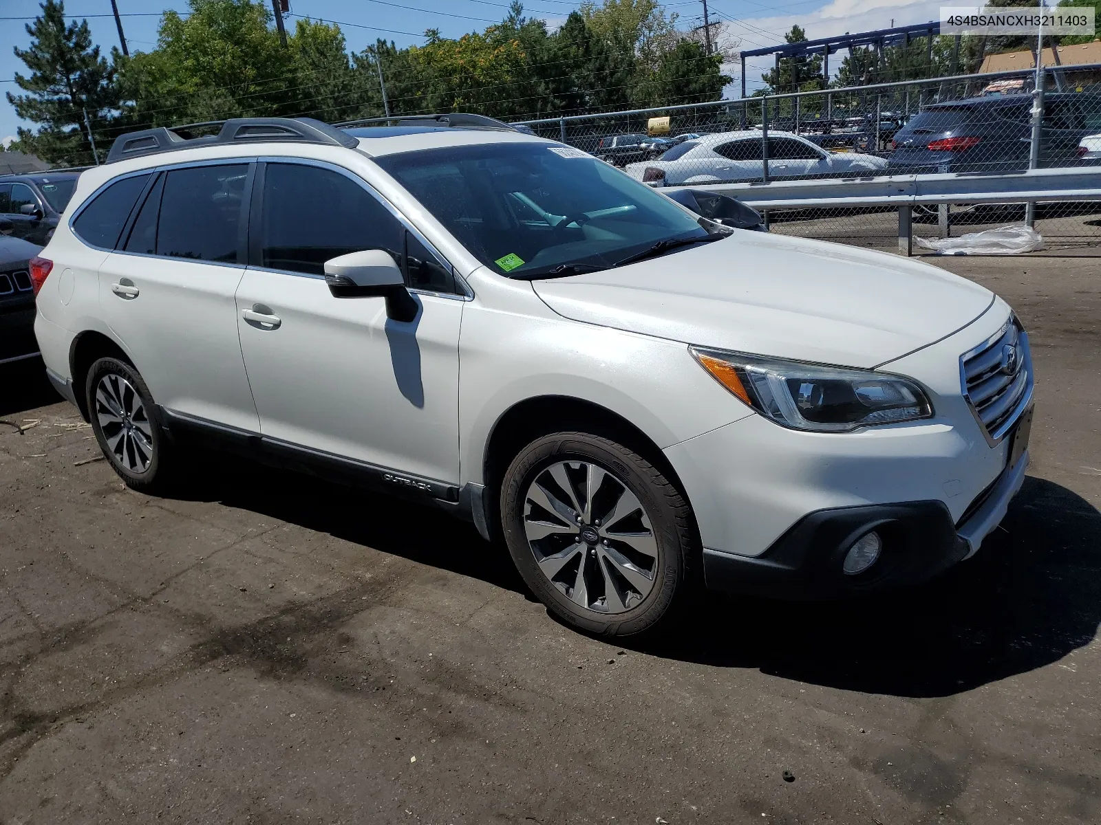 4S4BSANCXH3211403 2017 Subaru Outback 2.5I Limited