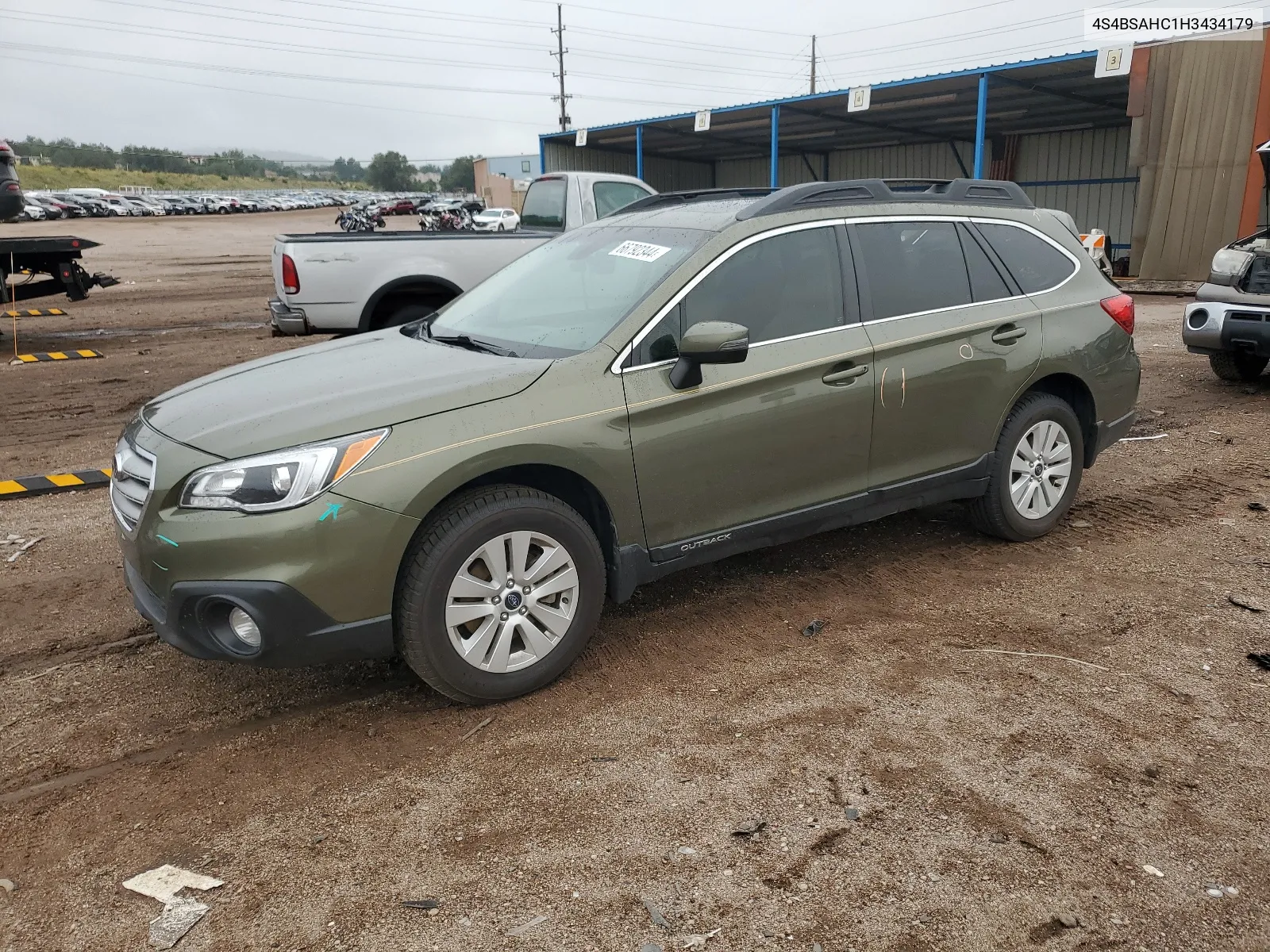 2017 Subaru Outback 2.5I Premium VIN: 4S4BSAHC1H3434179 Lot: 66792344