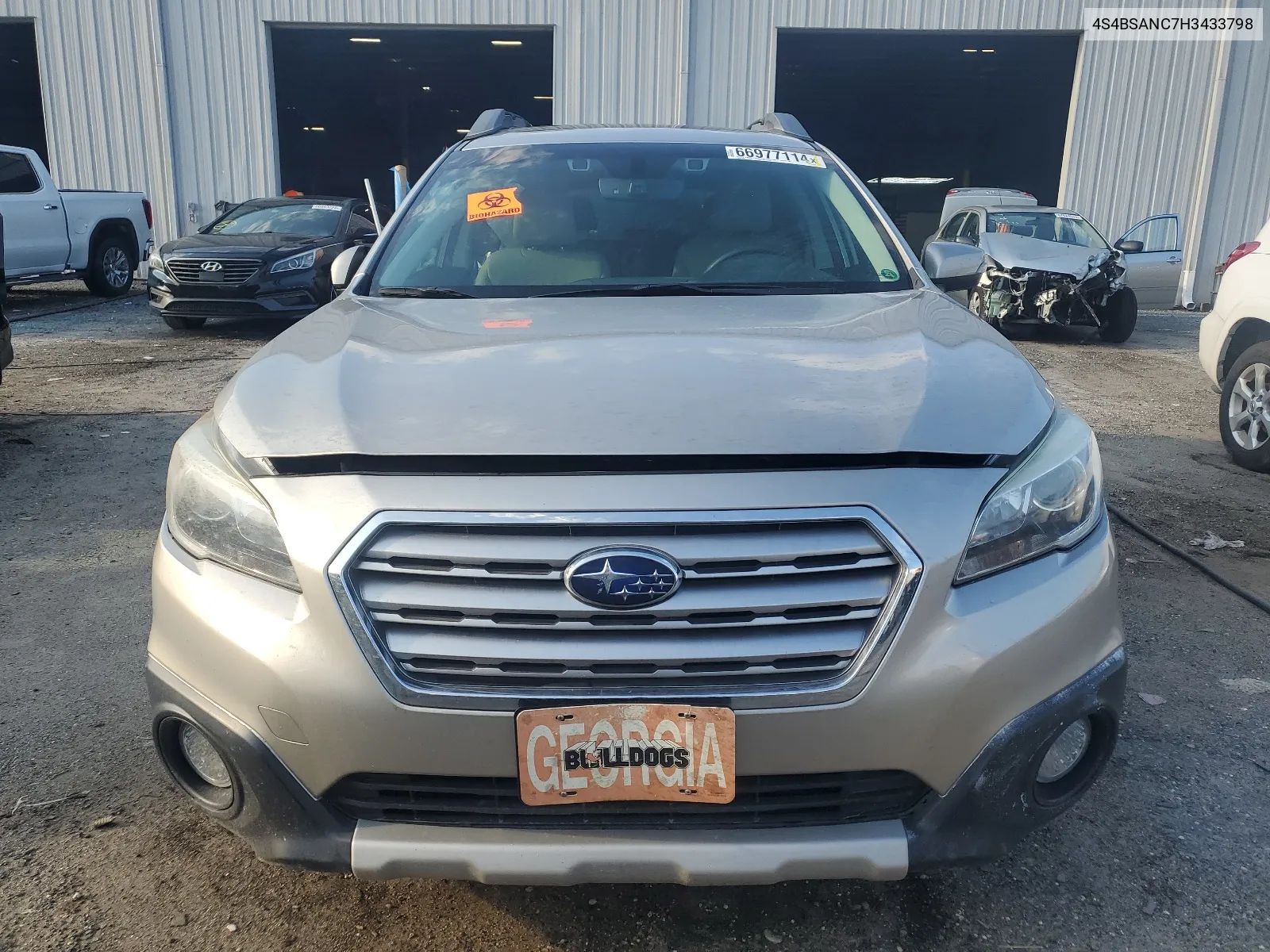 2017 Subaru Outback 2.5I Limited VIN: 4S4BSANC7H3433798 Lot: 66977114