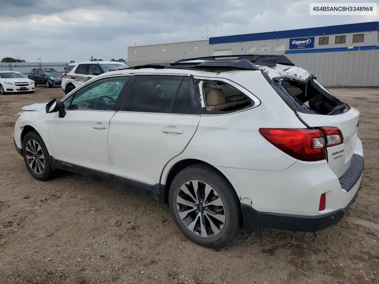 4S4BSANC8H3348968 2017 Subaru Outback 2.5I Limited