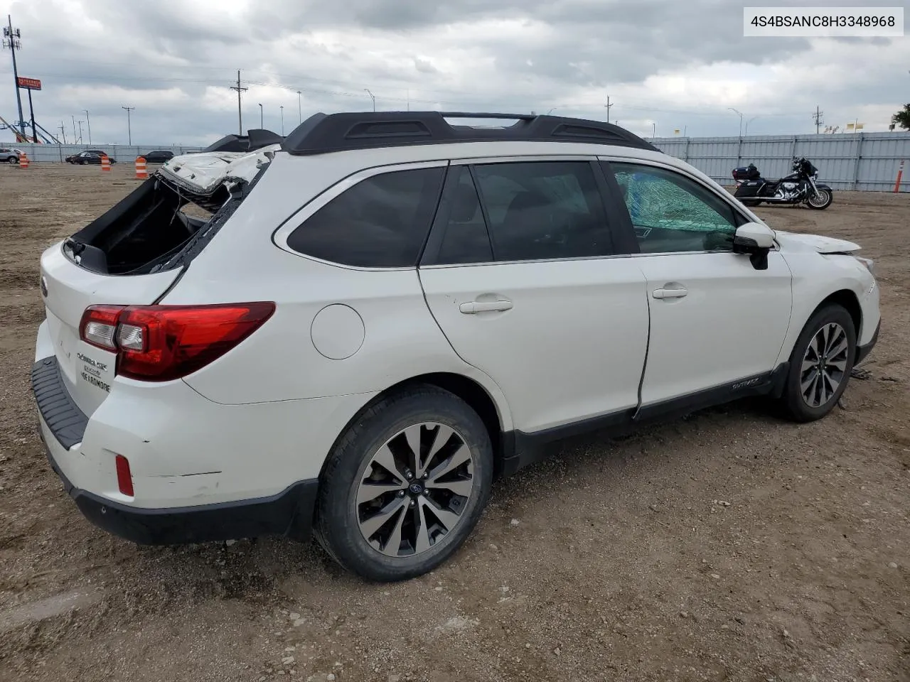 4S4BSANC8H3348968 2017 Subaru Outback 2.5I Limited