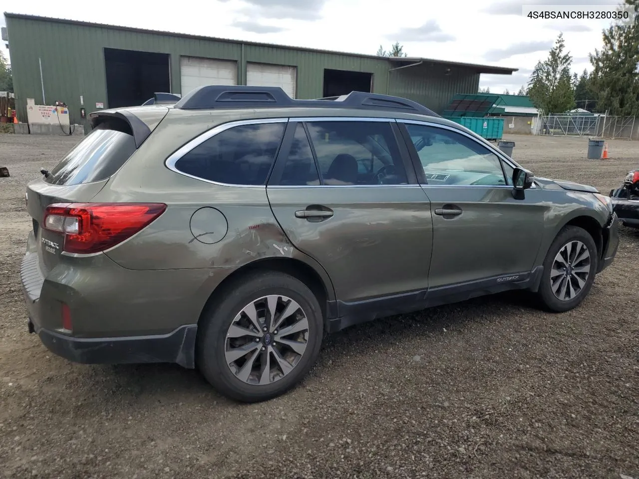 4S4BSANC8H3280350 2017 Subaru Outback 2.5I Limited