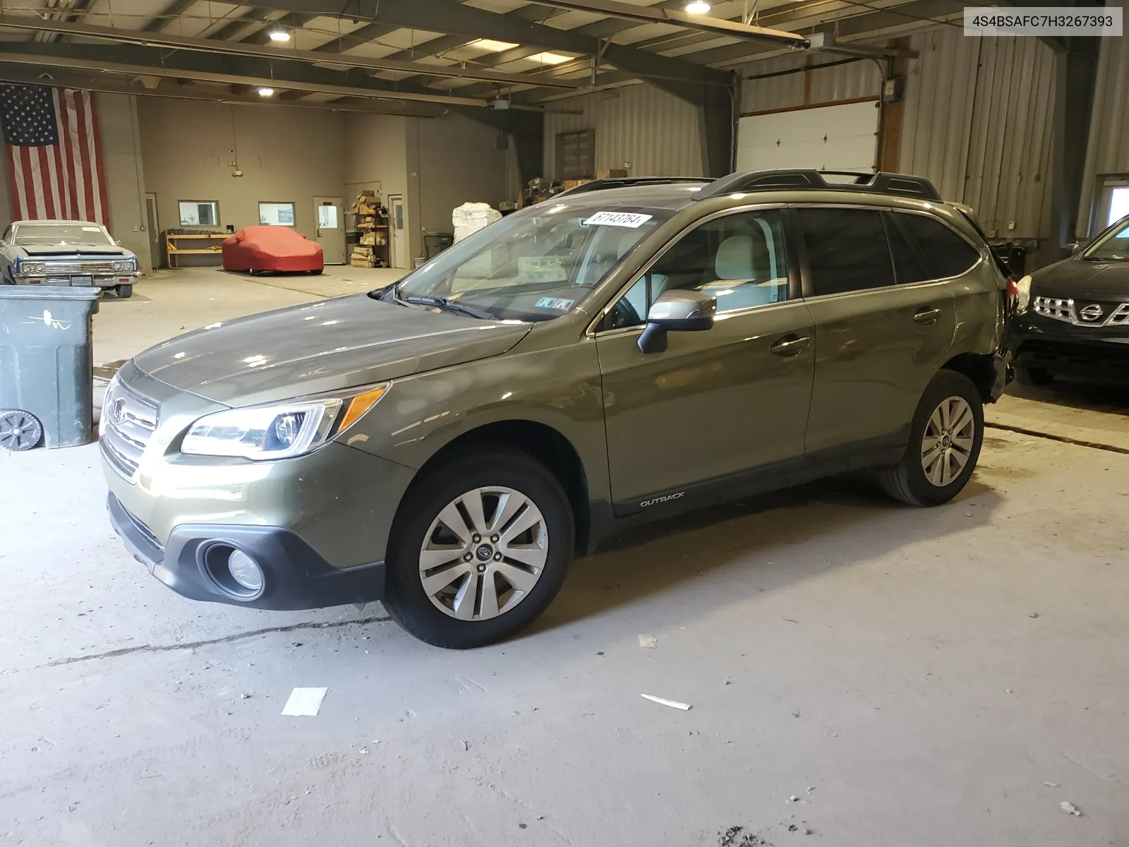 4S4BSAFC7H3267393 2017 Subaru Outback 2.5I Premium