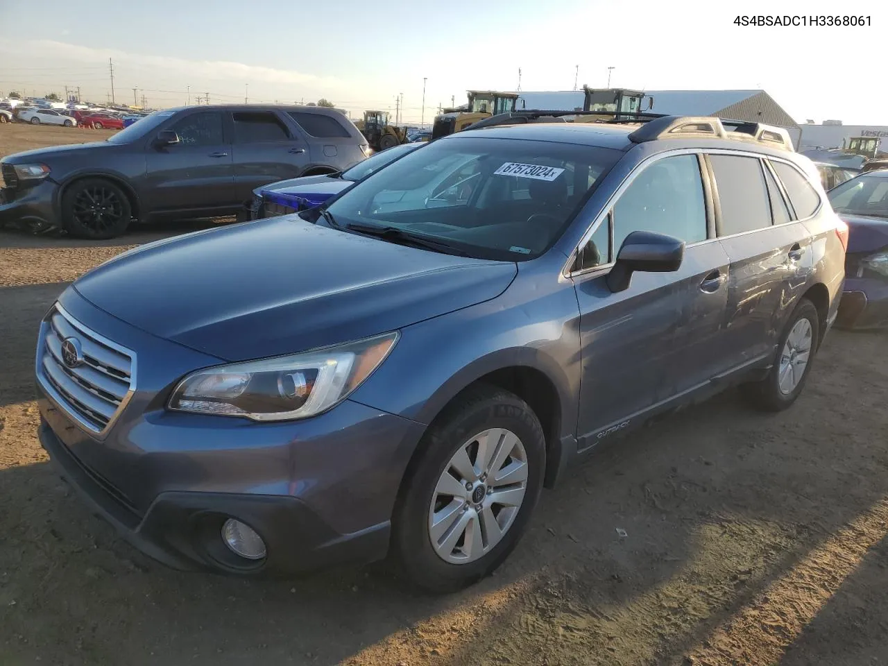 2017 Subaru Outback 2.5I Premium VIN: 4S4BSADC1H3368061 Lot: 67573024