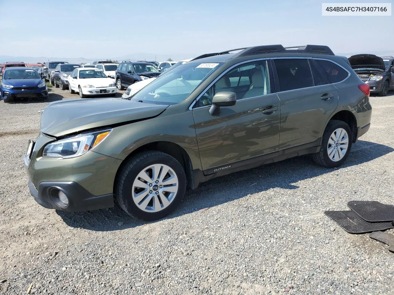 2017 Subaru Outback 2.5I Premium VIN: 4S4BSAFC7H3407166 Lot: 68168524