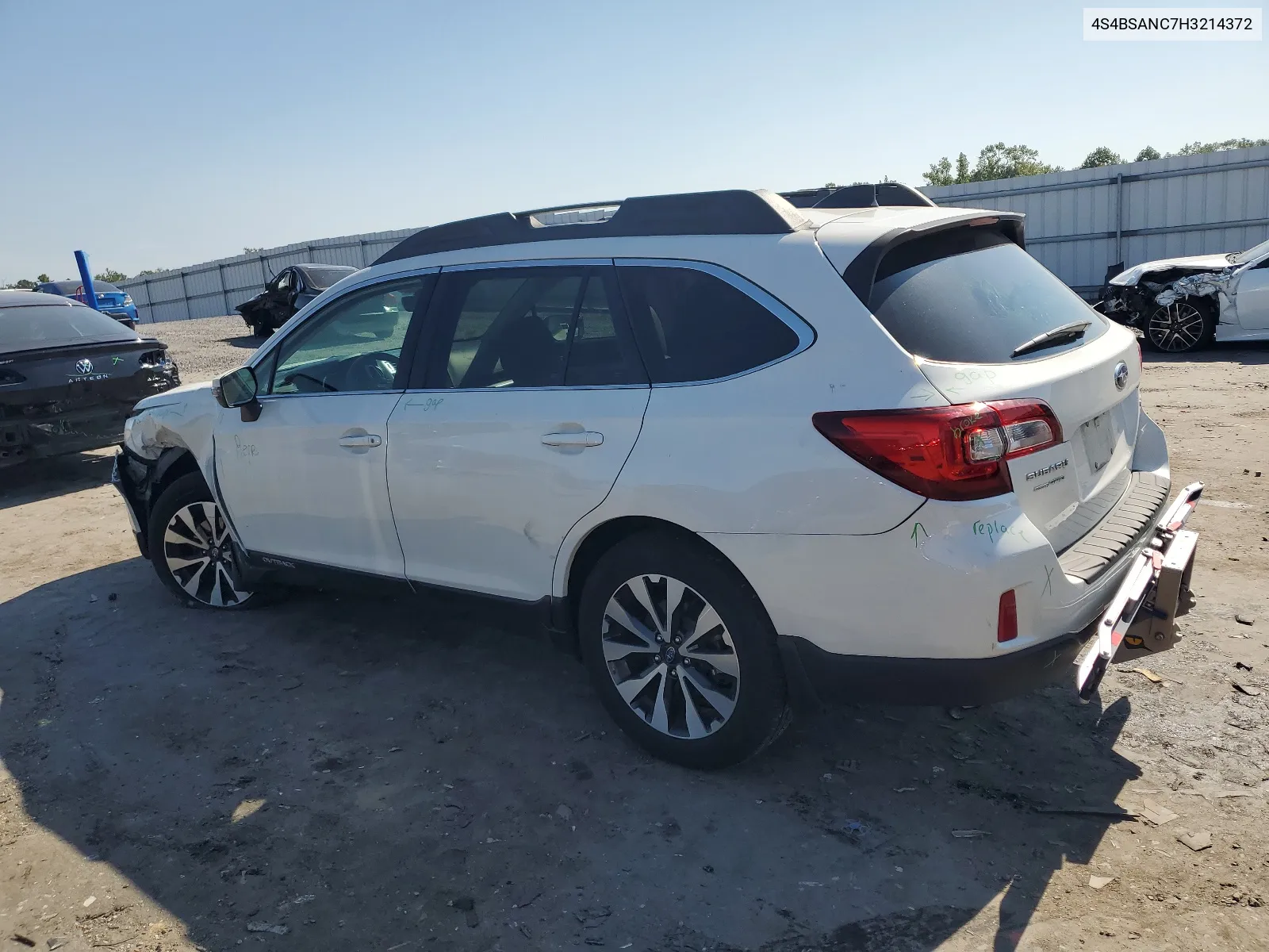 2017 Subaru Outback 2.5I Limited VIN: 4S4BSANC7H3214372 Lot: 68243774