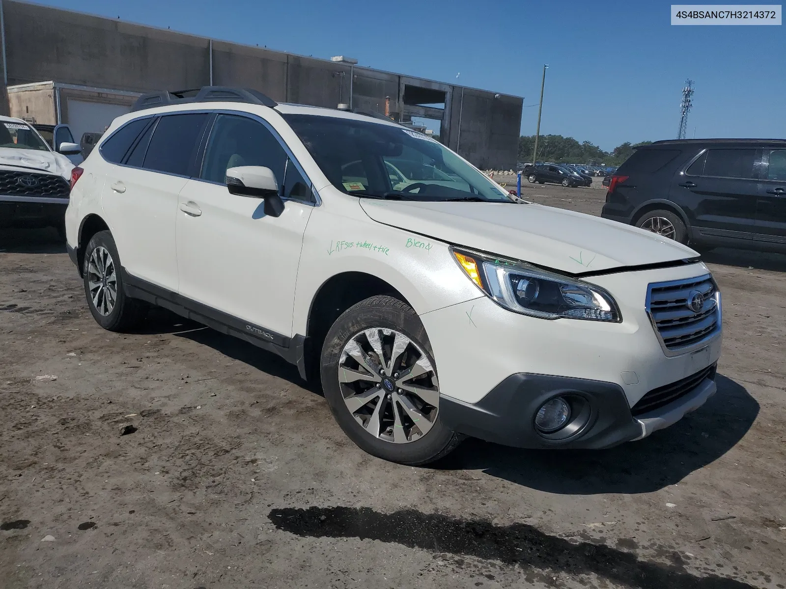 4S4BSANC7H3214372 2017 Subaru Outback 2.5I Limited