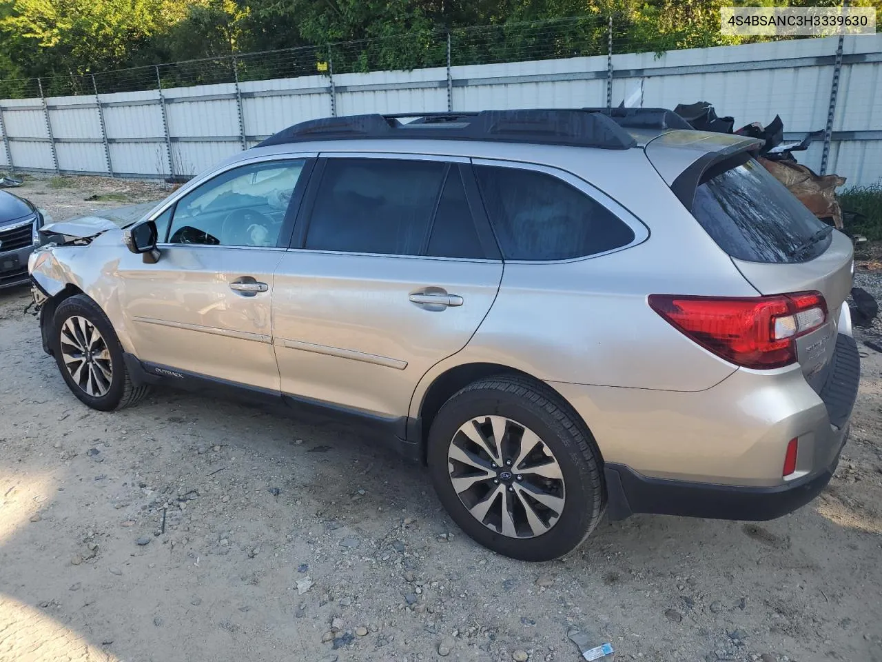 2017 Subaru Outback 2.5I Limited VIN: 4S4BSANC3H3339630 Lot: 68259124