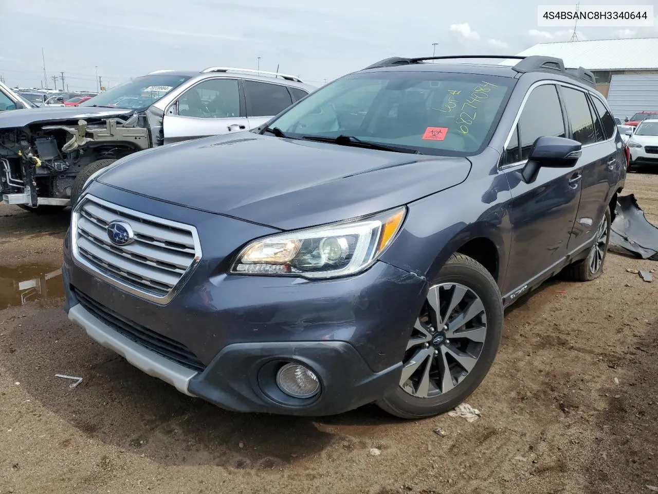 4S4BSANC8H3340644 2017 Subaru Outback 2.5I Limited