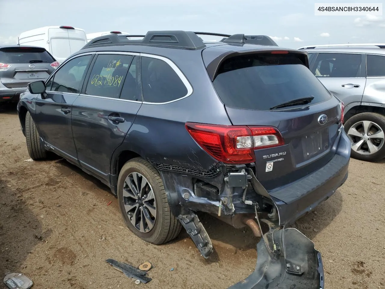 2017 Subaru Outback 2.5I Limited VIN: 4S4BSANC8H3340644 Lot: 68274084