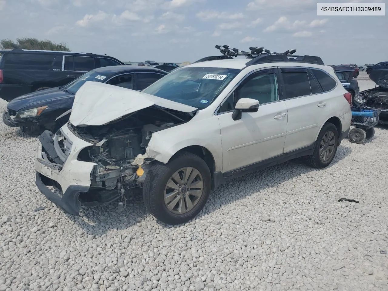 2017 Subaru Outback 2.5I Premium VIN: 4S4BSAFC1H3309489 Lot: 68680214