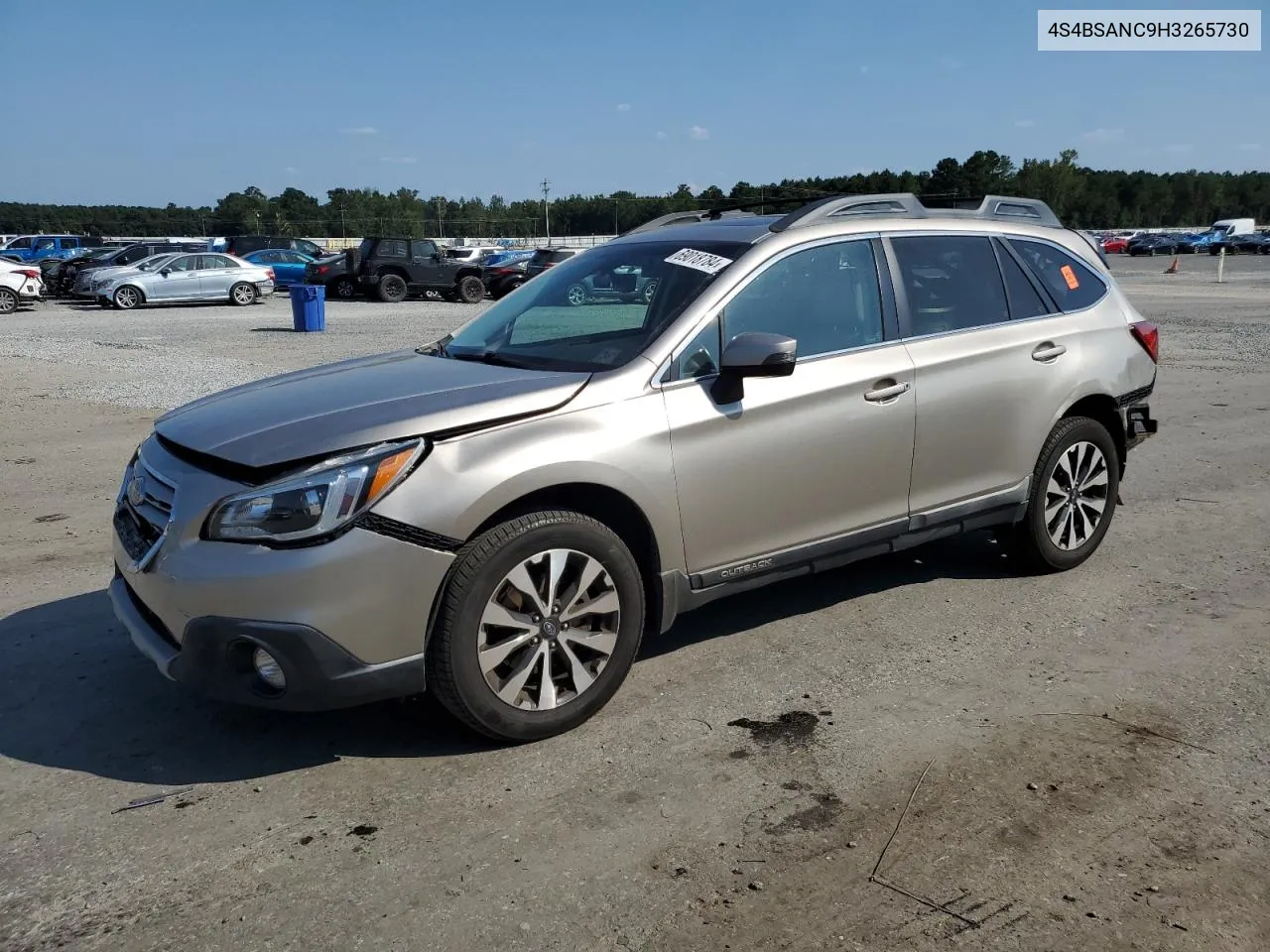 2017 Subaru Outback 2.5I Limited VIN: 4S4BSANC9H3265730 Lot: 69018784