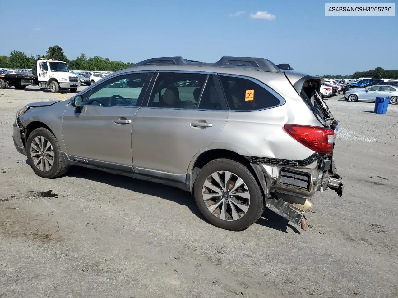 2017 Subaru Outback 2.5I Limited VIN: 4S4BSANC9H3265730 Lot: 69018784